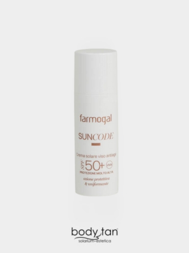 Suncode Farmogal crema solare viso anti-age SPF 50+ Body Tan Bitonto