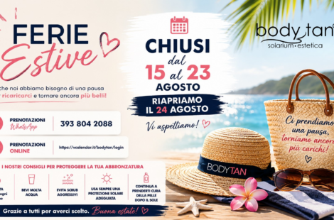 Chiusura Estiva 2026 | Chiusi dal 15 al 23 Agosto, Riapertura il 24