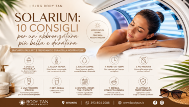 Solarium: 10 consigli per un’abbronzatura più bella e duratura (sfatiamo anche qualche falso mito!)